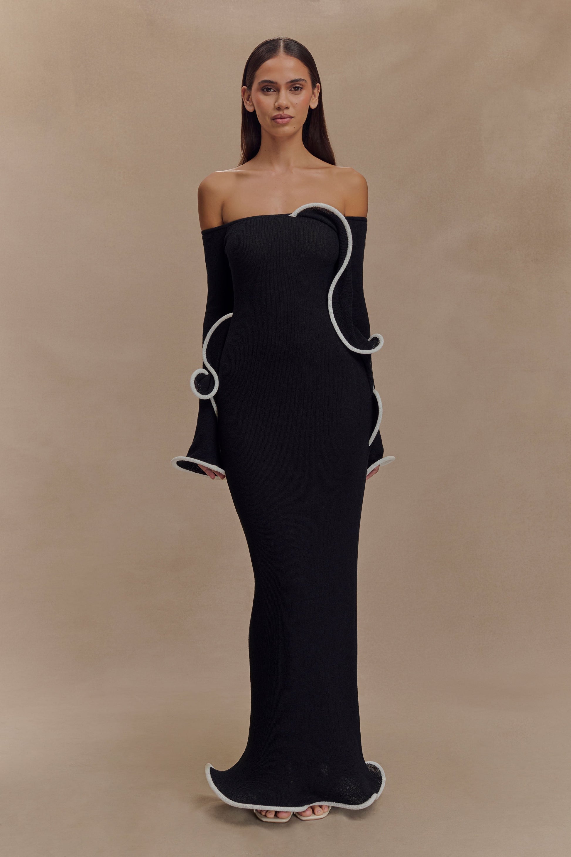 EVALYA ⎹ ROBE LONGUE EN MAILLE