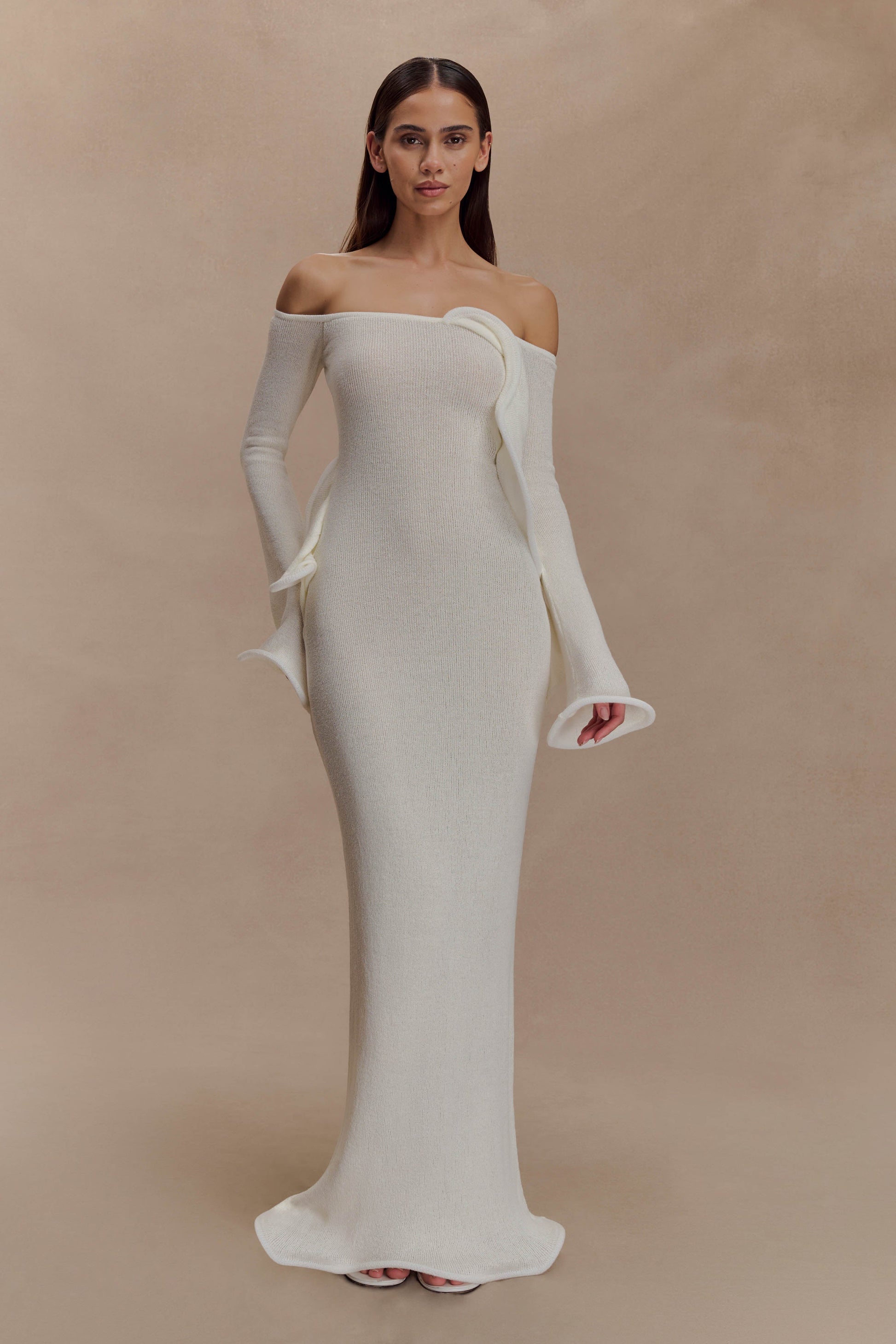 EVALYA ⎹ ROBE LONGUE EN MAILLE