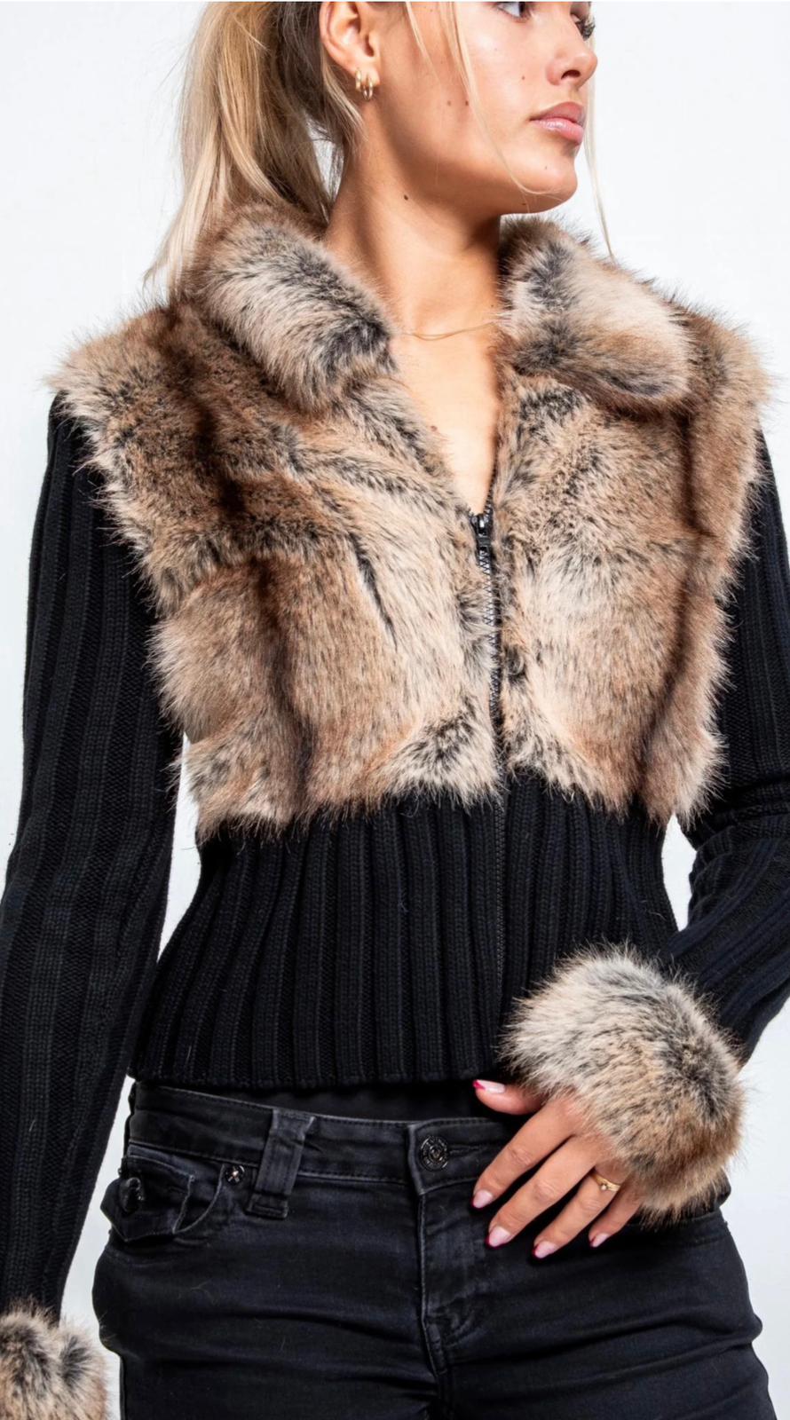 EVALYA ⎹ GILLET FOURRURE